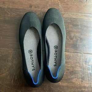 Rothys black Square toe 10.5